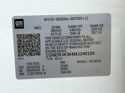 2021 Chevrolet Traverse RS