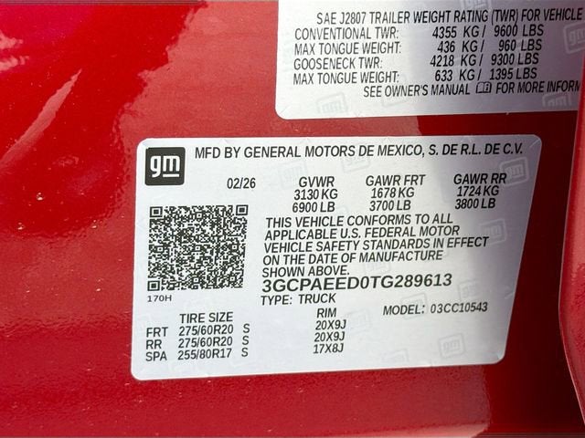 2026 Chevrolet Silverado 1500 LTZ