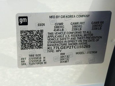 2026 Chevrolet Trax 1RS