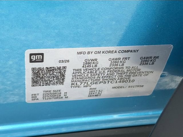 2026 Chevrolet Trax 1RS