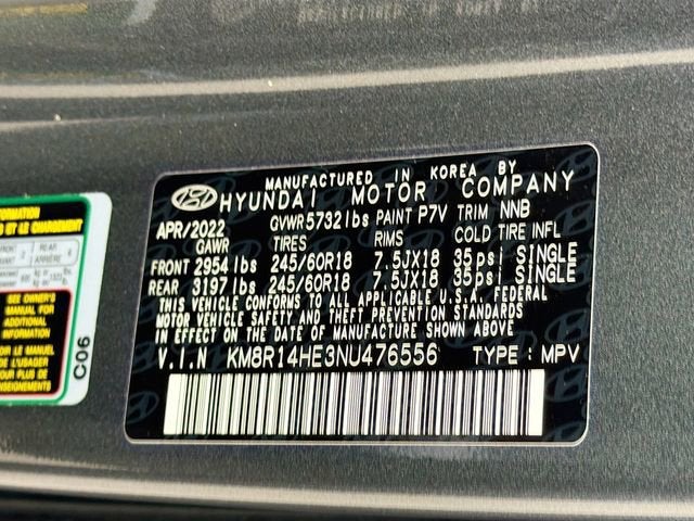 2022 Hyundai Palisade SE