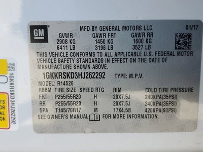 2017 GMC Acadia Limited Limited